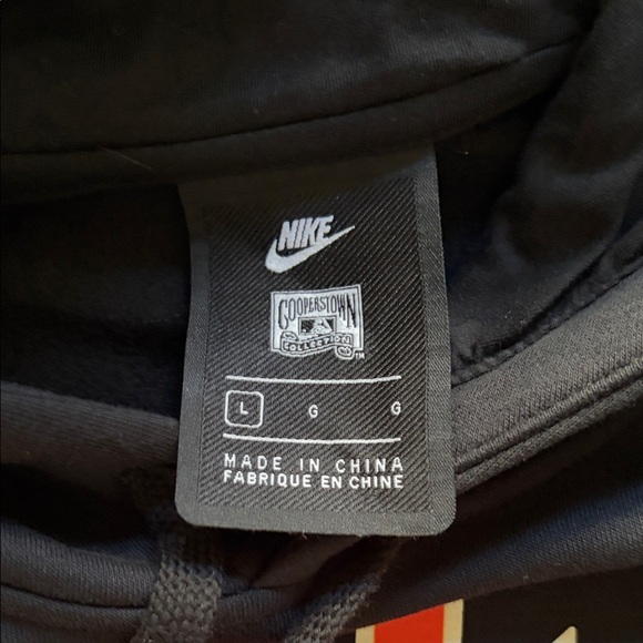 Nike Black Hoodie with Orange and White Accents - Picture 2 of 3